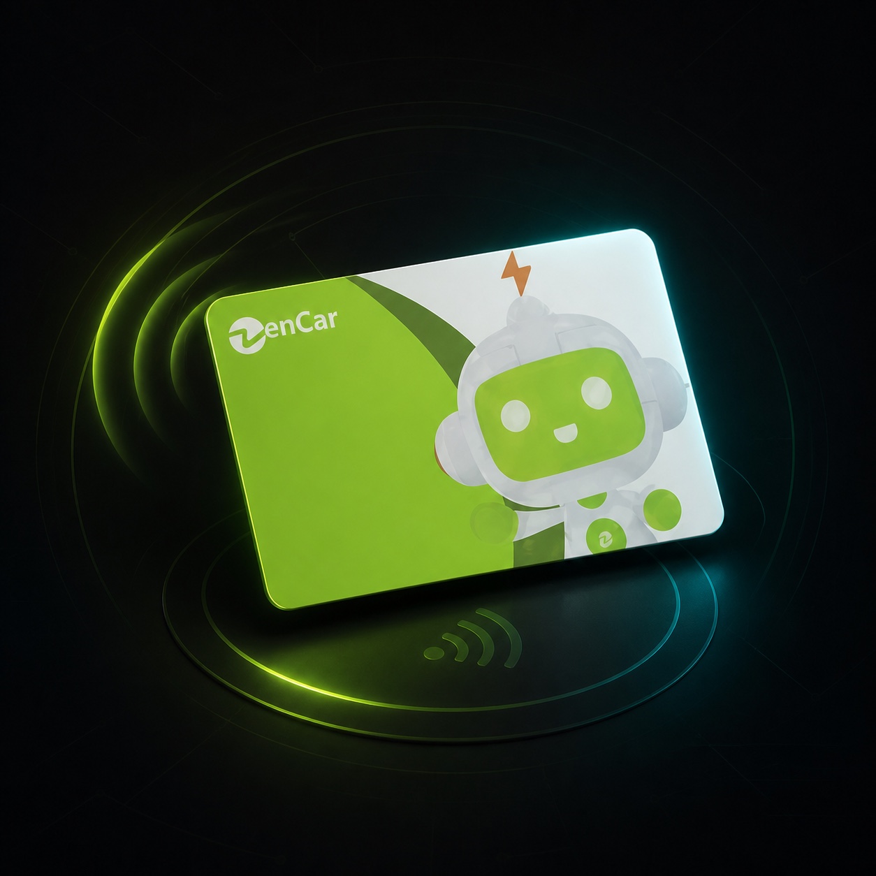 ZenCar şarj cihazında RFID kart ile güvenli erişim